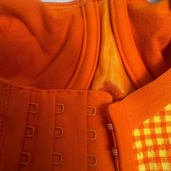Cacique yellow and orange gingham unlined underwire bra size 38C - Picture 8 of 10